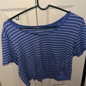 Crop Top. Size XXL. Blue Color